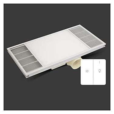 Imagem de Fã exausto Fan de ventilação de ventilação de ventilação de teto integrado de 3,5 polegadas Fan e combinação de luz para banheiro e casa 30 × 6 0 cm Exaustor poderoso Ventiladores de ventilação