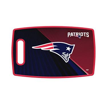 Imagem de Tábua de corte grande da NFL New England Patriots, 36,8 cm x 22,8 cm