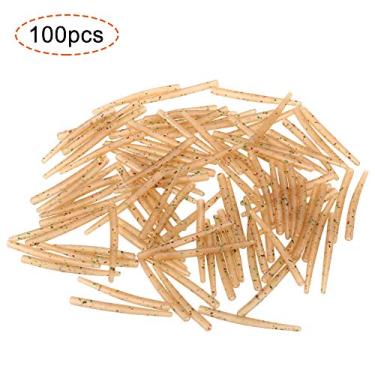 Imagem de Tingpai 100 pcs 38mm Ema nhado Mangas De Bor cha Conectar com Gancho De Pesca Carpa Acessórios De Pesca Grossa