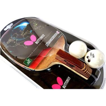 Imagem de Raquete Butterfly Caneta Japonesa + 2 Bolas Nitchugo-i