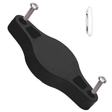 Imagem de Suporte de bicicleta para rastreador oculto com parafusos antifurto para airtag, estojo de suporte de bicicleta para airtag, à prova d'água, acessórios de rastreamento GPS de bicicleta (preto-A)