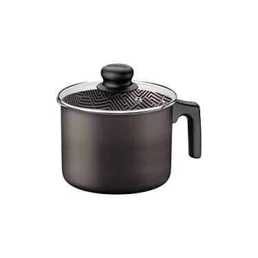 Imagem de Fervedor Tramontina Paris em Alumínio com Revestimento Interno e Externo em Antiaderente Starflon Max Chumbo com Tampa de Vidro 16 cm 2,7 L