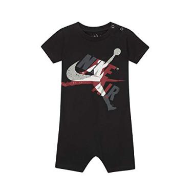 Imagem de Nike Baby Boys Dri-FIT Logo Raglan Romper (Black(557112-023), 3 Months)