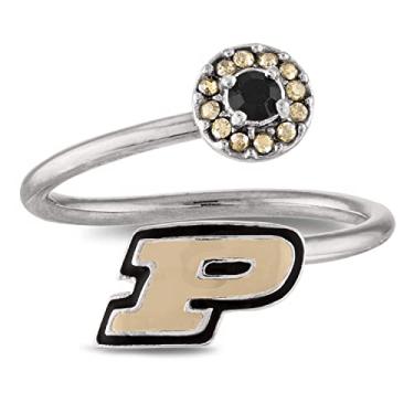 Imagem de Anel da Stone Armory Purdue University – Ajustável | Anel de classe Purdue | Joias da Purdue University oficialmente licenciadas | Joias da Purdue University | Presentes de Purdue | Anel da Purdue Boilermaker