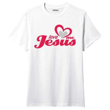 Imagem de Camiseta Evangélica Love Me Jesus - King Of Print