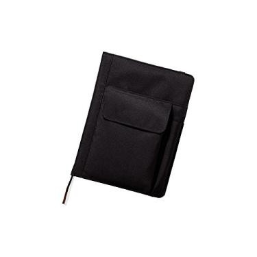 Imagem de LIHIT LAB. Caderno recarregável com capa, capa de diário, preto, A5, 20,8 x 14,7 x 3,8 cm (N1647-24)