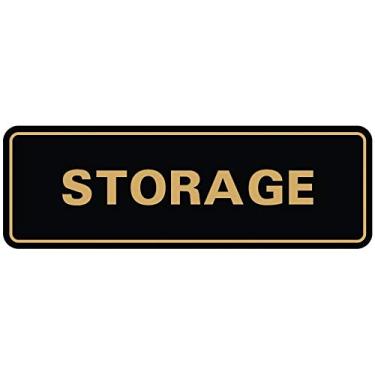 Imagem de Porta de armazenamento/placa de parede – plástico gravado a laser – placa perfeita para casa, negócios ou escola