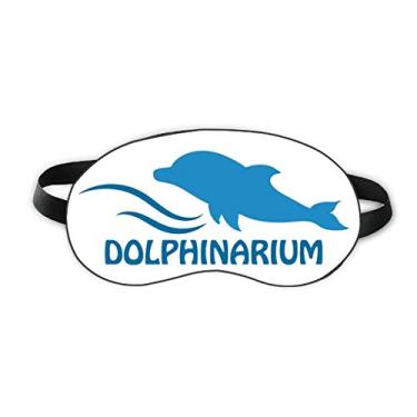 Imagem de Blue Ocean Swimming Dolphin Pattern Sleep Eye Shield Soft Night Vlindfold Shade Cover