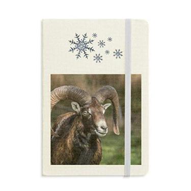 Imagem de Caderno de ovelhas, floresta, ciência, natureza, espesso, flocos de neve, inverno
