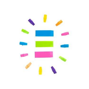 Imagem de West Coast Paracord Pacote com 15 borrachas – Borracha de borracha, resistente a rasgos, sem borrões e sem látex – Topo de lápis e bloco de cunha em neon – 3 blocos chanfrados e 12 lápis padrão