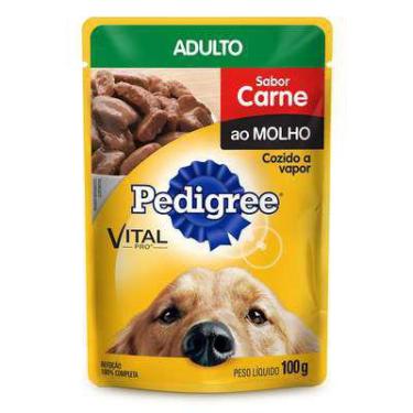 Imagem de Pedigree Sachê Carne Ao Molho Para Cães Adultos - 100G