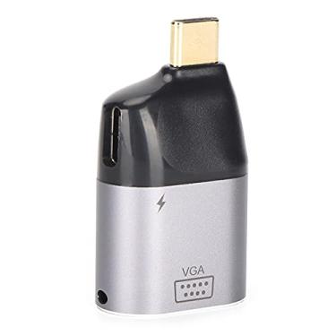Imagem de Adaptador Macho Tipo C para Fêmea VGA, Adaptador Tipo C Fácil de Transportar para Equipamento de Vídeo de Uso Geral Profissional Android para