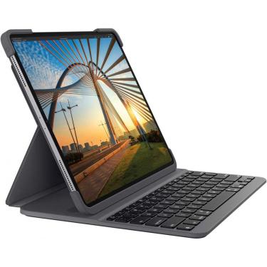 Imagem de Capa com Teclado Logitech Slim Folio Pro Bluetooth LE para i P a d P r o 12.9&quot; (3ª e 4ª Geração) com Iluminação 920-009703