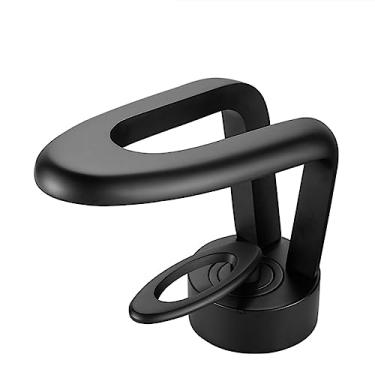 Imagem de Torneira do banheiro Torneiras do banheiro Torneira do banheiro de alavanca única Torneira do banheiro quente e fria Torneira da pia do banheiro, preta