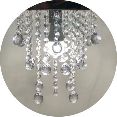 Imagem de Lustre Moderno De Acrílico Para Quarto Com Lâmpada Inclusa