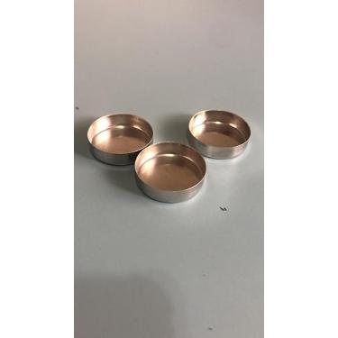 Imagem de Porta amostra para análise de minério, calcário, escória de aciaria e alto forno. Pacote com 1000 unidades. Forminhas para espectrometria, ensaio químico., cadinho.