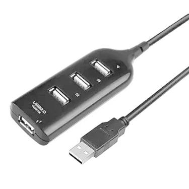 Imagem de Hub USB 2.0 4 Portas Garrafa Preto