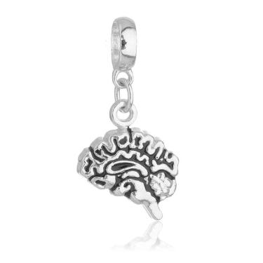 Imagem de Pingente Berloque Cérebro Psicologia Pandora Banhado a Prata 925