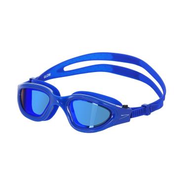 Imagem de Óculos de Natação, Speedo, Glow, Lentes REVO com Vedação Ampliada e Ajuste Confortável, Tamanho Único - Azul