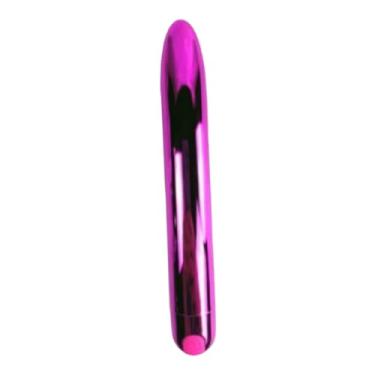 Imagem de Vibrador Personal Recarregável Cromado com 10 Modos de Vibração Lovetoys (Rosa)