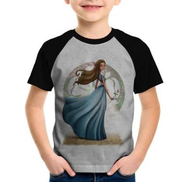 Imagem de Camiseta Raglan Infantil Margaery Tyrell Art - Foca Na Moda