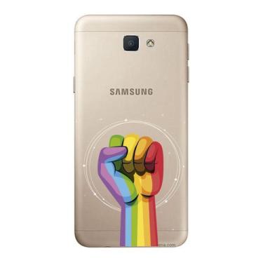 Imagem de Capa Case Capinha Samsung Galaxy  J5 Prime Arco Iris Luta - Showcase