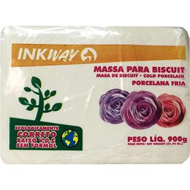 Imagem de Massa Para Biscuit, Ink Way, Porcelana Fria, 900G, Natural