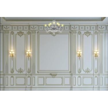 Imagem de Fundo Fotográfico Parede Boiserie Boulangerie Cenário Tecido (FDPAR004, 1,50 x 2,20m)