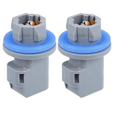 Imagem de A ABSOPRO Soquete de luz traseira da lâmpada de freio da placa de licença F81Z13411AA para Ford F-150 2004-2021 plástico cinza (conjunto de 2)