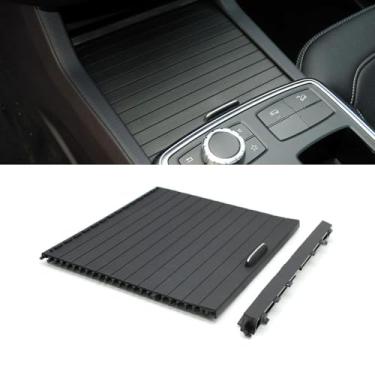 Imagem de Goodithy Capa de rolo de suporte de copo de console, capa deslizante de rolo central frontal, acabamento de persiana de rolamento de console para Mercedes Benz ML W166 GL X166 2012-2015, GLS W166 GLE