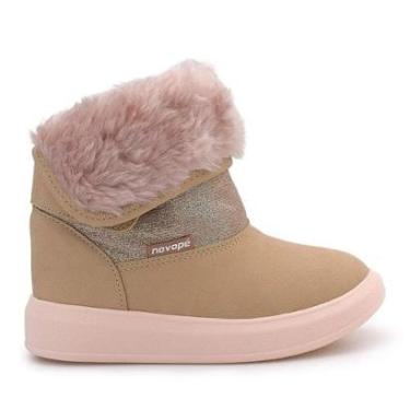 Imagem de Bota Infantil Feminina Novopé Bege - 98001378-Feminino