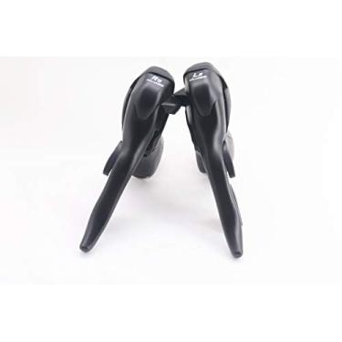 Imagem de micronew Mudanças duplas de bicicleta de estrada de 9 velocidades 2x9s para Shimano ST-3500 Sora Shifter/Brake Lever STI Set (velocidade 2x9)