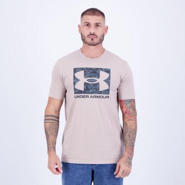 Imagem de Camiseta Under Armour Camo Boxed Bege-Masculino