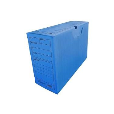 Imagem de Arquivo Morto, Dello, Polipropileno, Azul, Pacote Com 10 Unidades