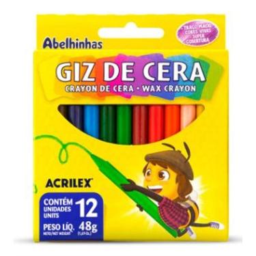 Imagem de Giz de Cera 12 Cores - Acrilex