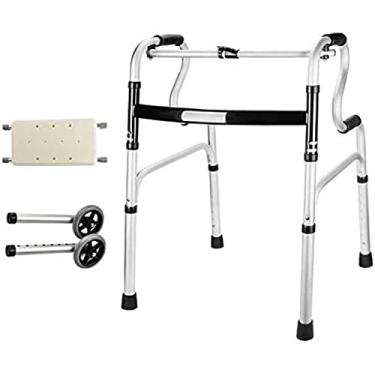 Imagem de Andador para idosos, andador para idosos, apoio de braço para deficientes, suporte auxiliar para caminhada, prata, 4