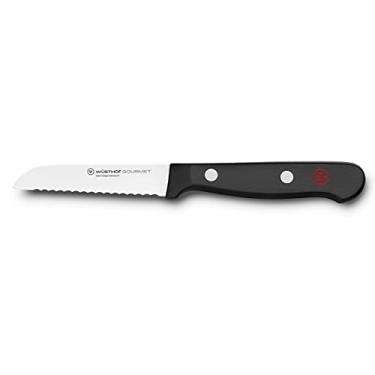 Imagem de WÜSTHOF Faca de descascar serrilhada Gourmet de 7,6 cm, preta