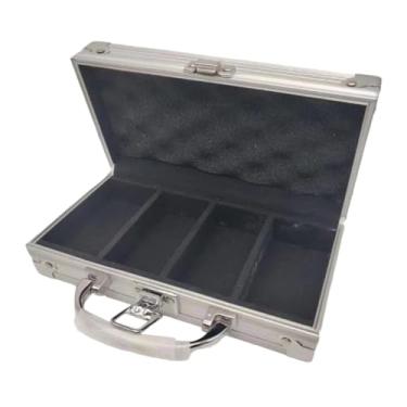 Imagem de Kokiya Caixa de Chip de Liga de Alumínio, Porta-cartões, Recipiente de Armazenamento, Estojo de Transporte, Suporte de Chip Vazio para Jogo de Mesa, 200 fichas