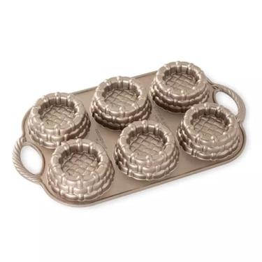 Imagem de Forma para 6 Mini Bolos - Copper Shortcake Baskets, Nordic Ware, Cobre