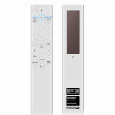 Imagem de Substituição do controle remoto solar para TV BN59-01391A compatível com TVs Samsung 2020-2023 Neo QLED S90D S95D Smart 4K Ultra HD com célula recarregável por voz Bluetooth, 4 botões de atalho,