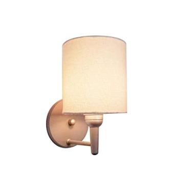 Imagem de Lustre Arandela Cilíndrica Cúpula Tecido 14x15 cm, Vivare Iluminação, Arandela Parede2009 CZLA, Cinza, Pequeno