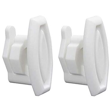 Imagem de Reparos para tampa deslizante de prateleira superior para lava-louças WD12X10304 WD12X0344 1556527 AP4484666 WD12X344 WD12X10238 WD30X0097 WD30X97, Embalagem com 2, White
