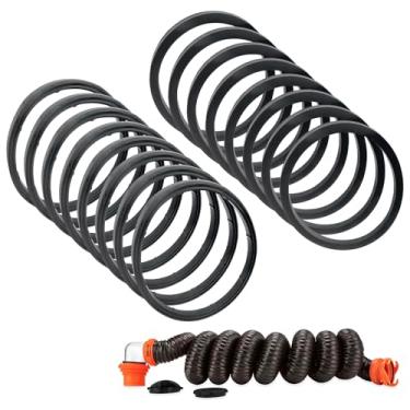 Imagem de 16 peças de juntas de substituição de mangueira de esgoto RV - equivalente a 39834 - acessórios de vedação de borracha para Camco RhinoFLEX/Revolution/Easy-Slip