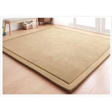 Imagem de V-mix Tapete de brinquedo infantil – Tapete de espuma de pelúcia feito à mão para bebês, crianças e crianças, tapete de ioga e exercícios – Almofadado, macio e grosso, hipoalergênico, não tóxico