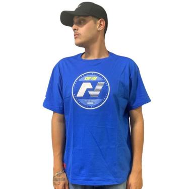 Imagem de Camiseta Masculina Onbongo Plus Size Azul ON218-Masculino