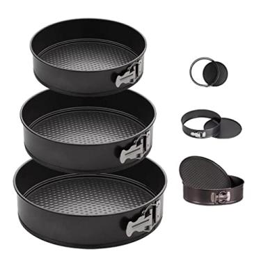 Imagem de KooK Kit de Forma Redonda Antiaderente Com Fundo Removível Bolo Torta