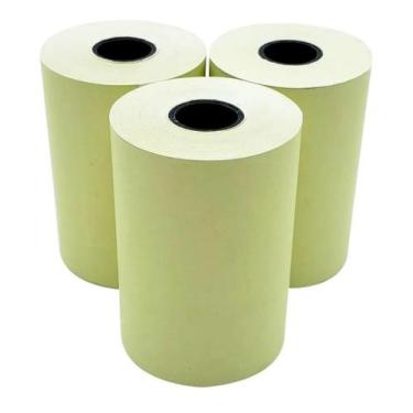 Imagem de Bobina Termica 57x25 Amarela 57mm x 25m C/30 Unidades - DC Automação