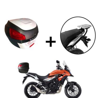 Imagem de Baú Bauleto 29 Litros  + Suporte baú Superior CB 500x 2013+ - AWA, Bra