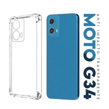 Imagem de Capa Anti Shock Transparente Para Moto G34 Xt2363 6.5 - Cell In Power2
