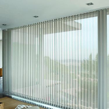 Imagem de Cortinas verticais para quarto interno, 60/80/100/120/150/170 cm, cortina de tecido para porta de janela para escurecimento de sala de estar de escritório, com kit completo, verde, L x A, 10